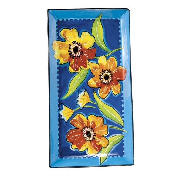 Grasslands Road Dining Grasslands Road Petals Hand Painted Serving
